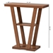 Baxton Studio Boone Modern and Contemporary Walnut Brown Finished Wood Console Table - FP-01-Walnut-Console