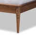 Baxton Studio Abel Classic and Traditional Transitional Walnut Brown Finished Wood Queen Size Platform Bed - MG0064-Walnut-Queen
