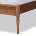Baxton Studio Neilan Modern and Contemporary Walnut Brown Finished Wood Full Size Platform Bed - MG0058-Walnut-Full