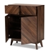 Baxton Studio Hartman Mid-Century Modern Walnut Brown Finished Wood Shoe Cabinet - LV23SC23150WI-Columbia-Shoe Cabinet