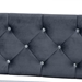 Baxton Studio Cora Modern and Contemporary Grey Velvet Fabric Upholstered and Dark Brown Finished Wood Full Size Daybed - Cora-Grey Velvet-Daybed-Full
