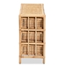 bali & pari Dariana Modern Bohemian Natural Brown Rattan 6-Drawer Storage Cabinet - RBS018-Rattan-6DW-Cabinet