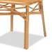 bali & pari Ivora Modern Bohemian Natural Brown Rattan 2-Piece Dining Chair Set - Ivora-Rattan-DC