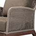bali & pari Jennifer Mid-Century Transitional Grey Woven Rope Mahogany Accent Chair - Jennifer-Grey-CC