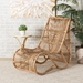 bali & pari Genera Modern Bohemian Natural Rattan Lounge Chair - DC512-Rattan-CC