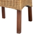 bali & pari Shamara Modern Bohemian Natural Rattan and Mahogany Wood Dining Chair - DC9001-Rattan-DC