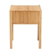 Baxton Studio Naresh Mid-Century Modern Transitional Natural Brown Bamboo Wood 1-Drawer End Table - ETAN-004-Bamboo-ET