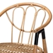 bali & pari Cyntia Modern Bohemian Natural Brown Rattan Dining Chair - Cyntia-Natural Rattan-DC