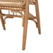 bali & pari Cyntia Modern Bohemian Natural Brown Rattan Dining Chair - Cyntia-Natural Rattan-DC