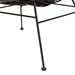 bali & pari Colorado Modern Bohemian Black Rattan and Metal Accent Chair - Colorado-Black/Rattan-CC
