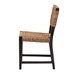 bali & pari Alise Modern Bohemian Dark Brown Mahogany Wood and Seagrass Dining Chair - Alise-Mahogany-DC