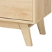 Baxton Studio Danina Japandi Oak Brown Finished Wood Bookshelf - LCF20211236-Pine Bookshelf