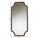 Baxton Studio Lieven Rustic Glam and Luxe Two-Tone Light Brown and Black Finished Metal Accent Wall Mirror - RXW-10798
