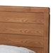Baxton Studio Daina Mid-Century Modern Ash Walnut Finished Wood Queen Size Platform Bed - Daina-Ash Walnut-Queen