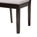 Baxton Studio Olympia Modern Grey Fabric and Espresso Brown Finished Wood 2-Piece Dining Chair Set - RH386C-Grey/Dark Brown-DC-2PK