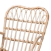 bali & pari Bajo Modern Bohemian Natural Brown Rattan Arm Chair - Bajo-Rattan-CC