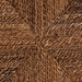 bali & pari Laymi Modern Bohemian Dark Brown Mahogany Wood and Seagrass Counter Stool - Laymi-Mahogany-CS