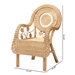 bali & pari Putri Modern Bohemian Natural Rattan Arm Chair - Putri-Rattan-AC