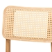 Baxton Studio Dannon Mid-Century Modern Grey Fabric and Ntural Oak Finished Wood 2-Piece Dining Chair Set - CS001C-Natural Oak/Light Grey-DC-2PK