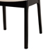 Baxton Studio Dannon Mid-Century Modern Cream Fabric and Black Finished Wood 2-Piece Dining Chair Set - CS001C-Black/Cream-DC-2PK