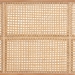 bali & pari Lainer Modern Bohemian Natural Brown Finished Bayur Wood and Bamboo Queen Size Headboard - LMZ12-Light Natural/Natural Rattan-Headboard Queen