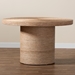 bali & pari Bistra Modern Bohemian Natural Brown Seagrass and Wood Dining Table - F233-FT7-Wood & Seagrass-Dining Table