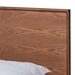 Baxton Studio Melora Mid-Century Modern Walnut Brown Finished Wood and Rattan Full Size 3-Piece Bedroom Set - MG0004-Ash Walnut-Full 3PC Bedroom Set