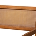 Baxton Studio Emilia Modern Japandi Beige Fabric and Walnut Brown Finished Wood 2-Piece Arm Chair Set with Woven Rattan - BBT5467.11-Walnut Rattan/Beige-CC