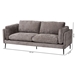 Baxton Studio Holton Modern Grey Fabric Sofa - SF420-Grey-Sofa