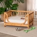 bali & pari Kierra Bohemian Honey Rattan Pet Bed - Model 1-Light Honey Rattan-Pet Bed