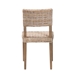 bali & pari Barossa Bohemian Grey Kubu Rattan and Mahogany Wood Dining Chair - MD-36065/Lutop-Grey Natural-DC