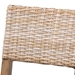 bali & pari Barossa Bohemian Grey Kubu Rattan and Mahogany Wood Dining Chair - MD-36065/Lutop-Grey Natural-DC