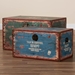 Baxton Studio Sabeen Vintage Parisian Faux Leather and Wood 2-Piece Storage Trunk Set - SJ14306R-Wooden-Trunk