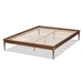 Baxton Studio Tallis Classic and Traditional Walnut Brown Finished Wood Full Size Bed Frame - MG006-1-Walnut-Full-Frame
