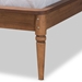 Baxton Studio Tallis Classic and Traditional Walnut Brown Finished Wood Full Size Bed Frame - MG006-1-Walnut-Full-Frame