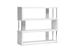 Baxton Studio Barnes White Three-Shelf Modern Bookcase - FP-3D-White