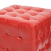 Baxton Studio Siskal Red Modern Cube Ottoman (Set of 2) - BH-5589-RED-OTTO