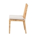 bali & pari Sofia Modern and Contemporary Natural Finished Wood and Rattan Dining Chair - Sofia-Natural-DC