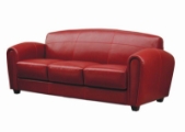 Baxton Studio Red Leather Sofa Red Leather Sofa wholesale, wholesale furniture, restaurant furniture, hotel furniture, commercial furniture