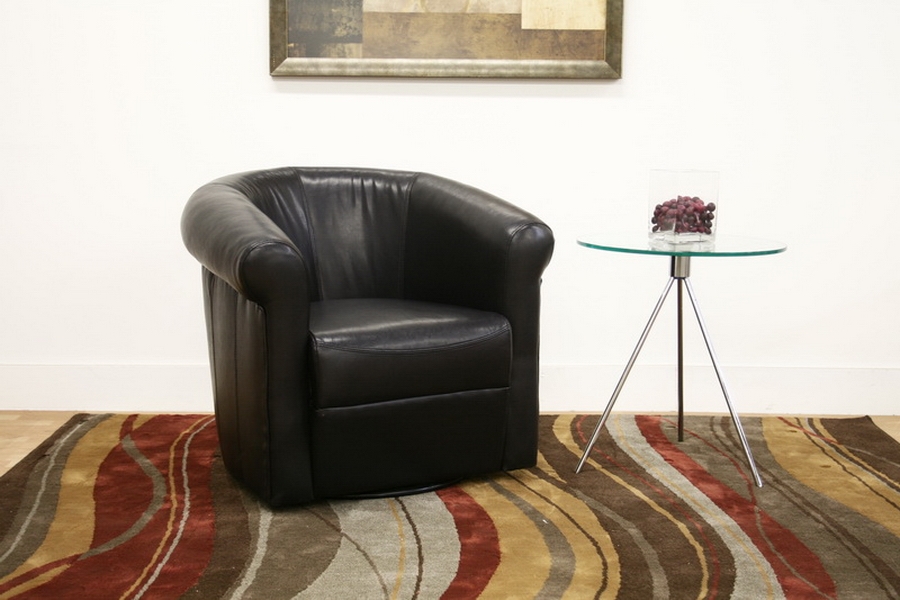   office or corporate setting this black brown faux leather club chair