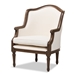 Baxton Studio Charlemagne Traditional French Accent Chair-