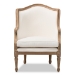 Baxton Studio Charlemagne Traditional French Accent Chair-Oak - ASS292Mi CG4
