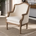 Baxton Studio Charlemagne Traditional French Accent Chair-Oak - ASS292Mi CG4