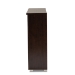 Baxton Studio Adalwin Modern and Contemporary 3-Door Dark Brown Wooden Entryway Shoes Storage Cabinet - SC863533-Wenge