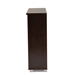 Baxton Studio Adalwin Modern and Contemporary 3-Door Dark Brown Wooden Entryway Shoes Storage Cabinet - SC863533-Wenge