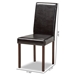Baxton Studio Andrew Modern Dining Chair (Set of 4) - Andrew Dining Chair