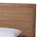 Baxton Studio Artemis Mid-Century Modern Walnut Brown Finished Wood King Size Platform Bed - Artemis-Ash Walnut-King