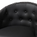 Baxton Studio Avril Modern and Contemporary Black Faux Leather Tufted Swivel Barstool with Nail heads Trim - BBT5210A1-BS-Black