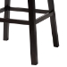 Baxton Studio Avril Modern and Contemporary Black Faux Leather Tufted Swivel Barstool with Nail heads Trim - BBT5210A1-BS-Black