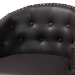 Baxton Studio Avril Modern and Contemporary Brown Faux Leather Tufted Swivel Barstool with Nail heads Trim - BBT5210A1-BS-Brown